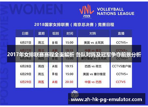 2017年女排联赛赛程全面解析 各队对阵及冠军争夺前景分析